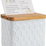 Recipe Box with Cards and Dividers Set 4×6 Recipe Holder for…