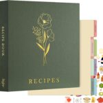 Lanpn Recipe Binder 8.5×11 3 Ring Kit, Waterproof Organizer …
