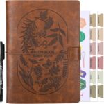 Personalized A5 Leather Recipe Book – Blank Recipe Journal t…