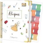 Lanpn Blank Recipe Book Cookbook for 70 Recipes, Waterproof …